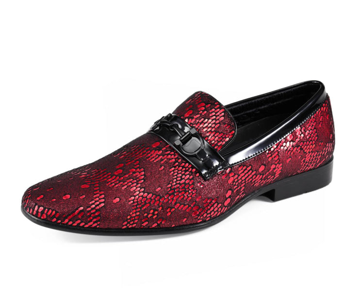 Mens Red Loafers | Fashion Footwear | Amali Shoes – Just Men's Shoes