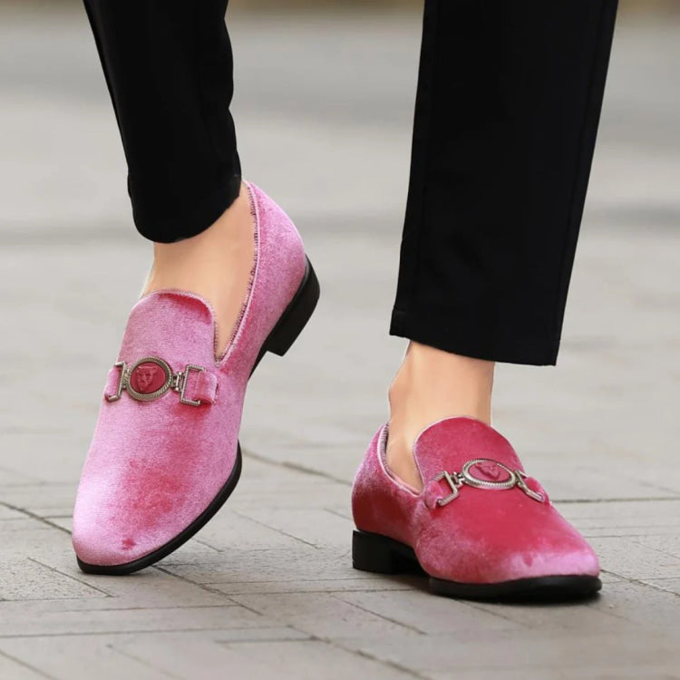 Pink Velvet Loafers | Antonio by Amali Pink Velvet Loafers | Antonio by Amali