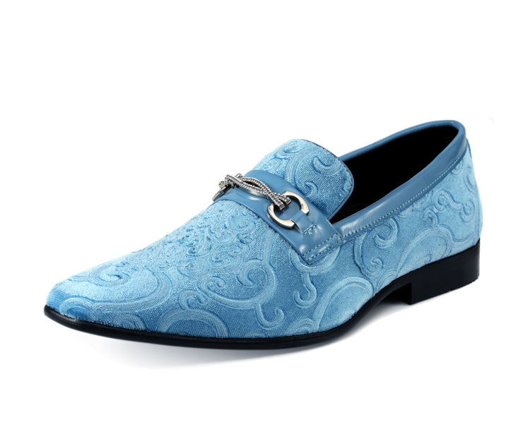 Blue Velvet Dress Shoesβ β| Amali Throne