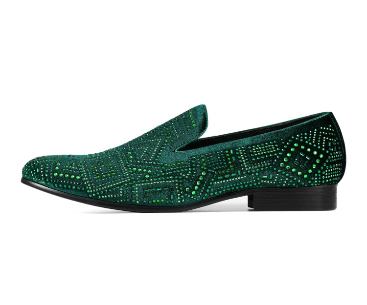 Emerald Green Loafers | Amali Enzo