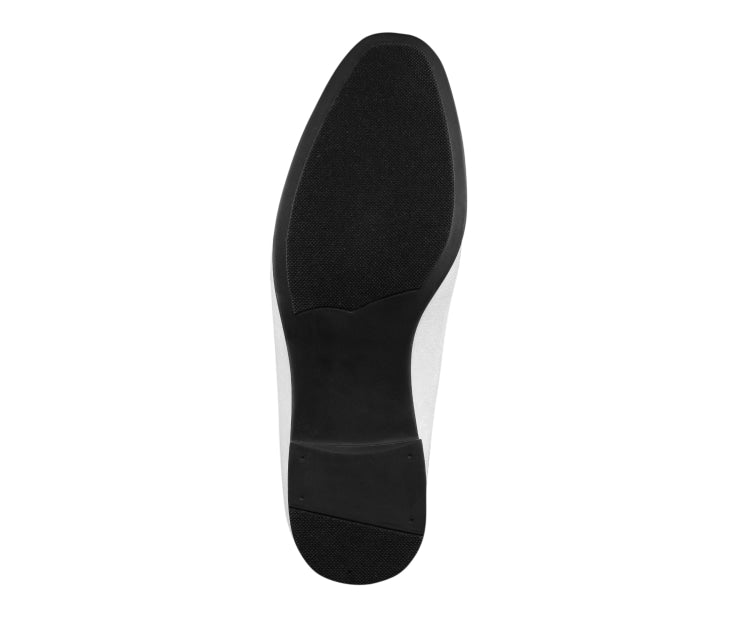 White Velvet Loafers | Antonio by Amali