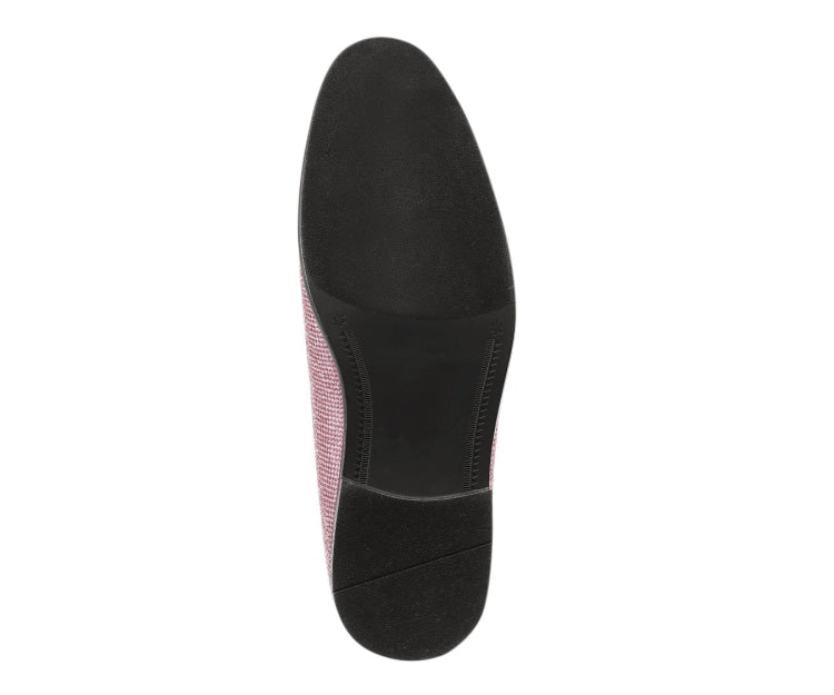 pink sparkly mens dress shoes Fiesso Pink Glitter Pink Spikes Slip on Loafer FI7517