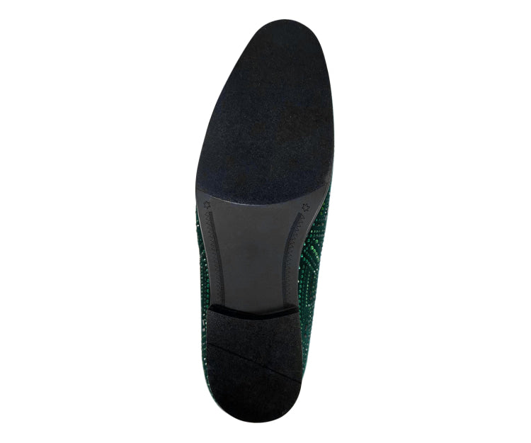 neon green mens dress shoes Emerald Green Loafers | Amali Enzo