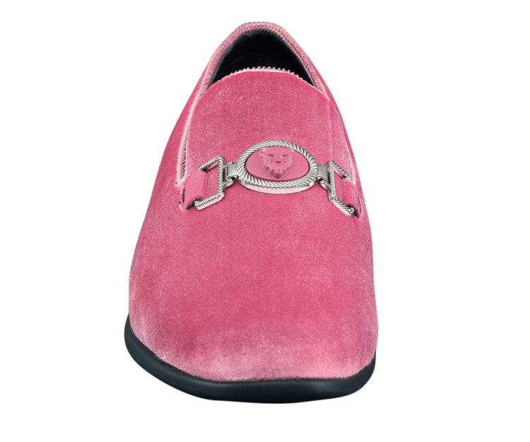 pink velvet dress shoes DMDUOU Children's Velvet Pumps Ankle Strap Closed Toe Flats with Pearls Wedding Comfort Low Heel Evening Dress Shoes Pink 4.5 Years