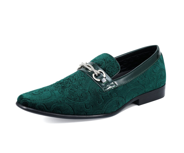Green Velvet DressShoes | Amali Throne | Just Men`s Shoes Green / 14 Green Velvet DressShoes | Amali Throne | Just Men`s Shoes Green / 14