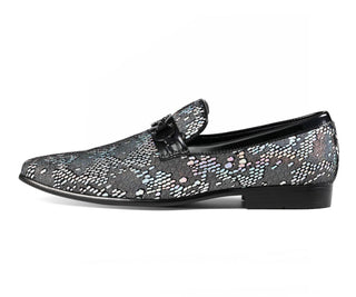 mens silver loafers