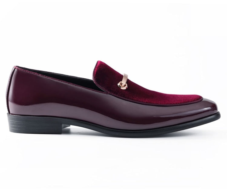 Burgundy Dress loafers | Andrew by Amali