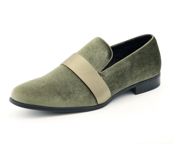 NEW AMALI men\'s knight loafer in tan Mens Velvet Loafers | Luxury Footwear | Amali Shoes – Just  main image 4