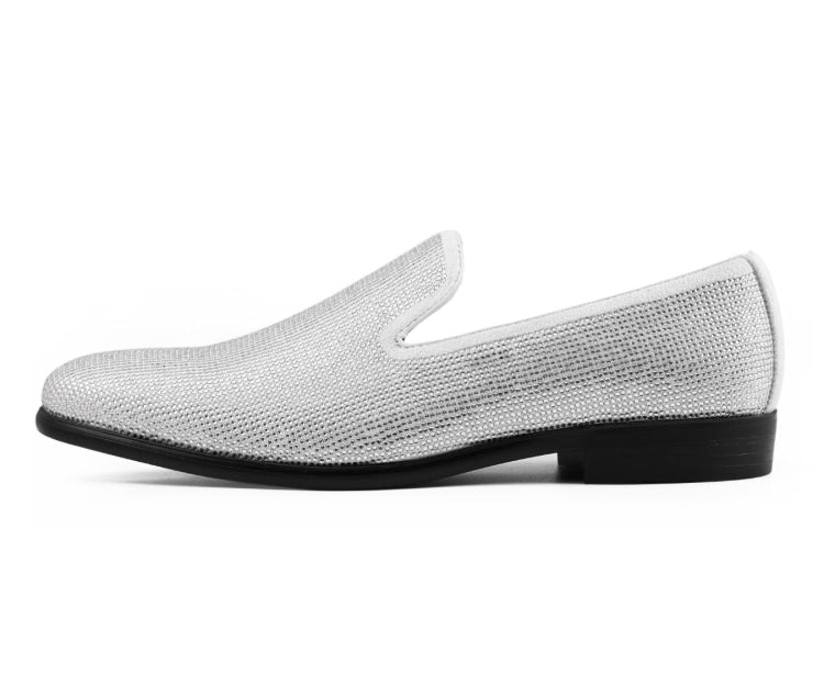 Sparkly Mens Dress Shoes | Amali Dazzle | Just Mens Shoes White / 12 Sparkly Mens Dress Shoes | Amali Dazzle | Just Mens Shoes White / 12
