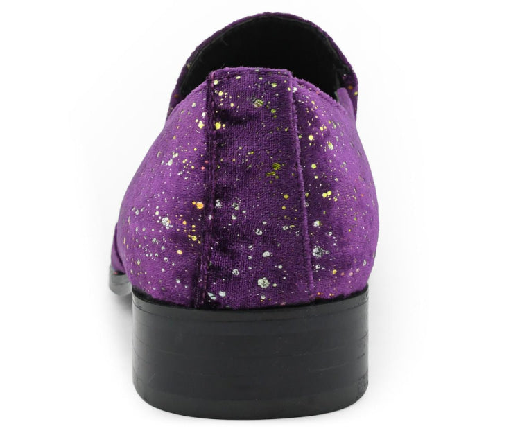 purple glitter dress shoes Men's Glitter Dress Shoes
