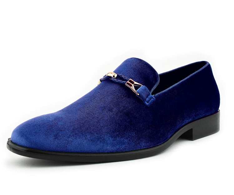 Men's Prom Smoking Slippers Dress Shoes Men's Velvet Slippers | Premium Loafers | Amali Shoes Just Men's Shoes Navy / 13 Men's Prom Smoking Slippers Dress Shoes Men's Velvet Slippers | Premium Loafers | Amali Shoes Just Men's Shoes Navy / 13