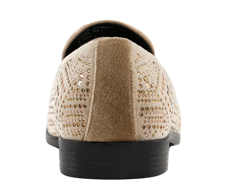 Rhinestone Loafers for Men Amali Enzo Just Men`s Shoes – Just