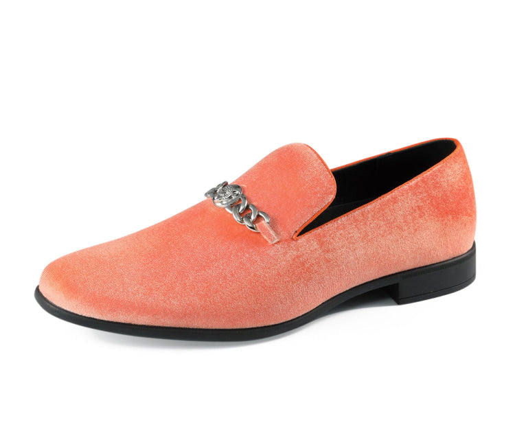 Orange Loafers | Lynx by Amali | Just Men`s Shoes Orange / 10.5 Orange Loafers | Lynx by Amali | Just Men`s Shoes Orange / 10.5