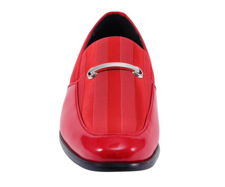Red Patent Loafers | Mattia by Amali | Just Mens Shoes Red / 10.5 Red Patent Loafers | Mattia by Amali | Just Mens Shoes Red / 10.5
