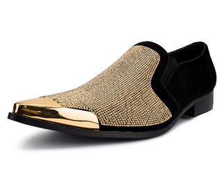 dezzy-gold Bolano Smoking Slippers Gold / 7.5