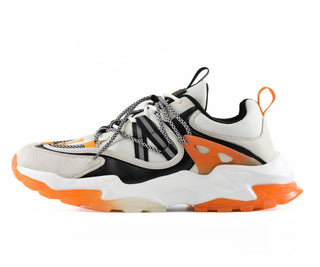 Logic Rapper Sneakers Orange Bulky Sneakers | Mazino Logic | Just Men`s Shoes – Just Men's Shoes
