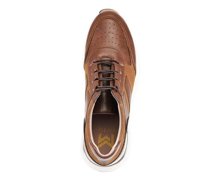 Mens Brown Dress Sneakers | Casual Shoe | Just Mens Shoes Cognac / 14 Mens Brown Dress Sneakers | Casual Shoe | Just Mens Shoes Cognac / 14