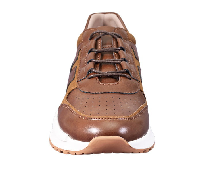 Brown Low Top Sneakers | Casual Style | Mazino Shoes Cognac / 10 Brown Low Top Sneakers | Casual Style | Mazino Shoes Cognac / 10