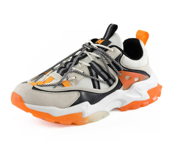 Orange Bulky Sneakers | Mazino Logic | Just Men`s Shoes – Just