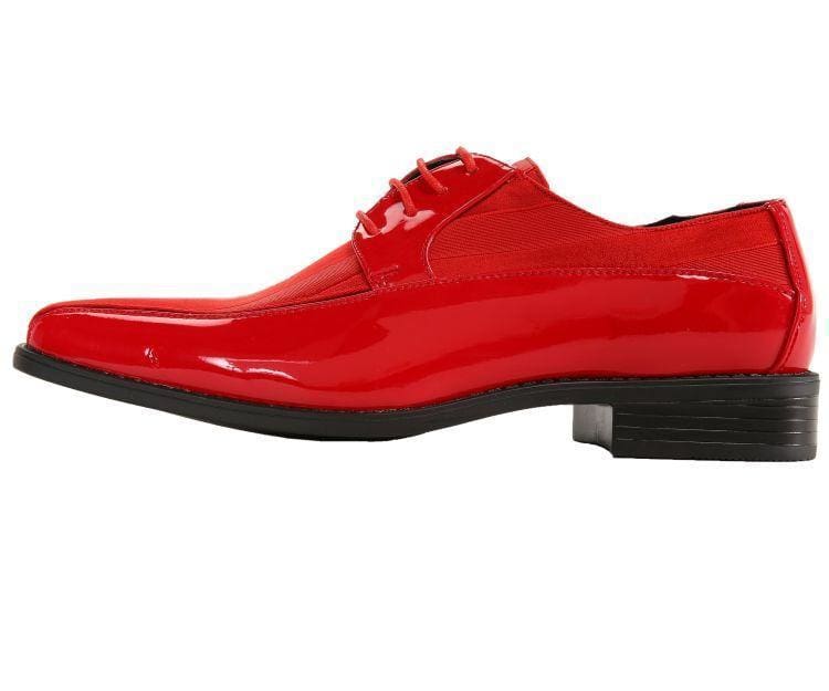 Mens red patent leather dress shoes Clearance