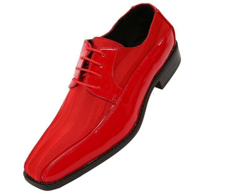Men’s Patent Leather Oxfords | Stylish | Just Men’s Shoes Red / 15 Just Men's Shoes